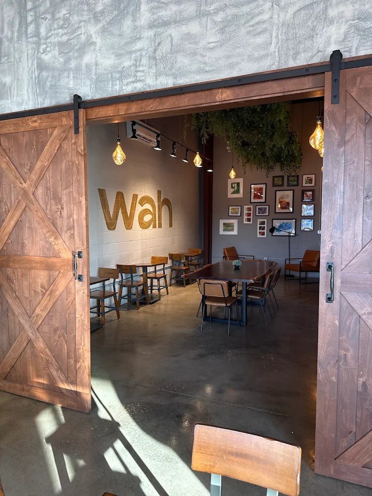 Wah Coffee — barn doors entry